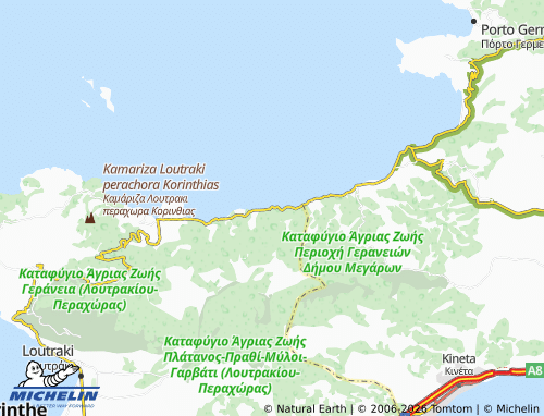 MICHELIN Mavrolimni map - ViaMichelin