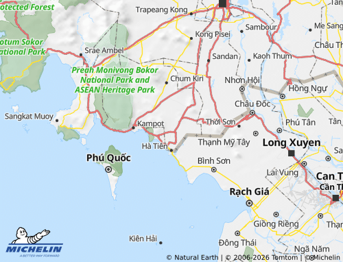 Carte MICHELIN Kampong Trach - ViaMichelin