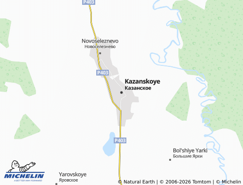 MICHELIN-Landkarte Kazanskoye - ViaMichelin