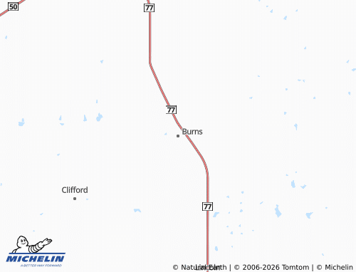 Mapa MICHELIN Burns - ViaMichelin