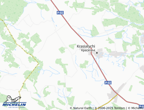 MICHELIN Veresnia map - ViaMichelin