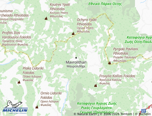 Carte MICHELIN Mavrolithari - ViaMichelin