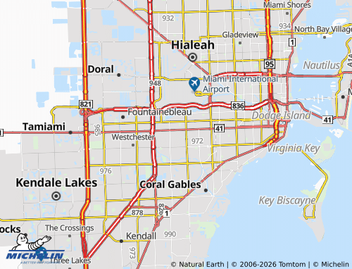 Mapa MICHELIN West Miami - ViaMichelin