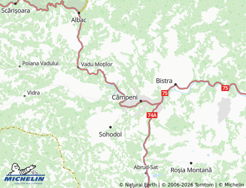 MICHELIN Mihoești map - ViaMichelin