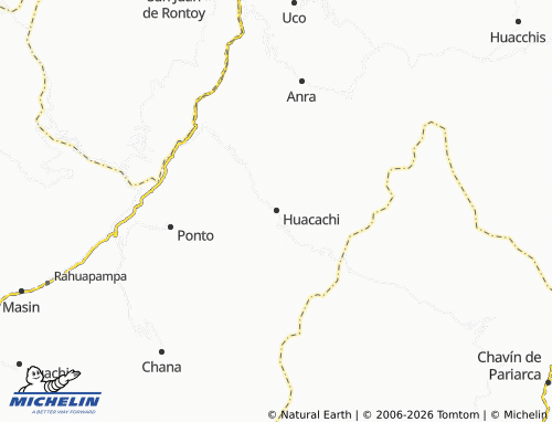 Kaart MICHELIN Huacachi - ViaMichelin