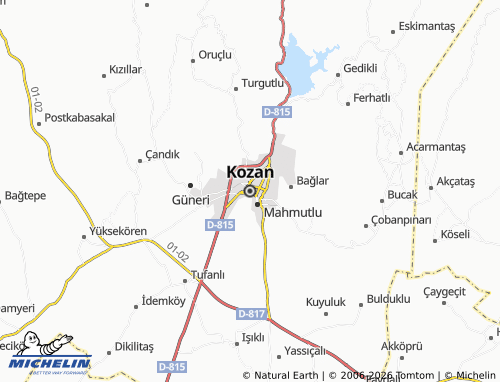 Mappa MICHELIN Kozan - ViaMichelin