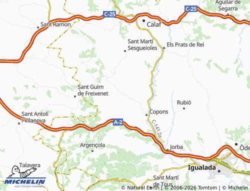 MICHELIN-Landkarte Veciana - ViaMichelin