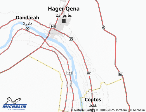 Kaart MICHELIN al-'Ashraf al-Qibliyyah - ViaMichelin