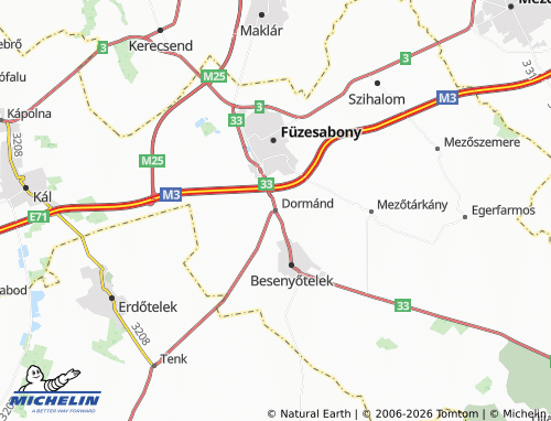 Mapa MICHELIN Dormánd - ViaMichelin