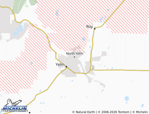 Carte MICHELIN North Yelm - ViaMichelin