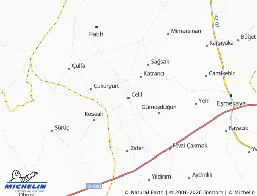 Kaart MICHELIN Celil - ViaMichelin