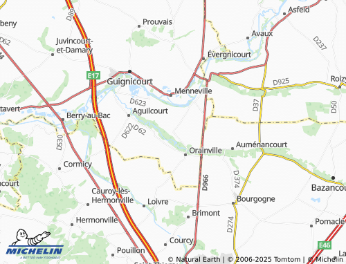 Carte MICHELIN Bertricourt - ViaMichelin