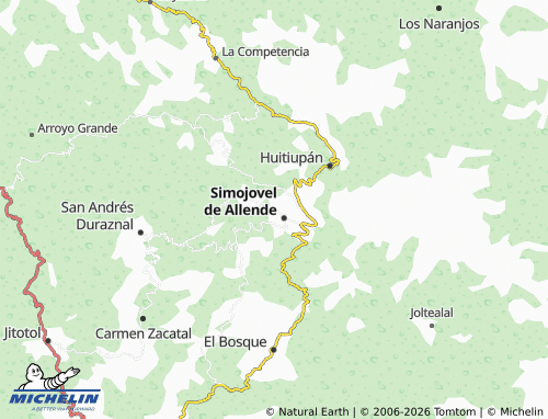 MICHELIN El Calvario map - ViaMichelin