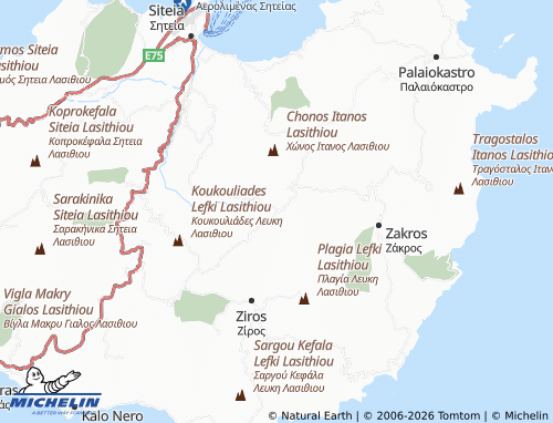MICHELIN Sitanos map - ViaMichelin