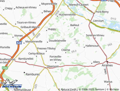 Carte MICHELIN Frucourt - ViaMichelin