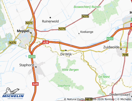 Carte MICHELIN De Wijk - ViaMichelin