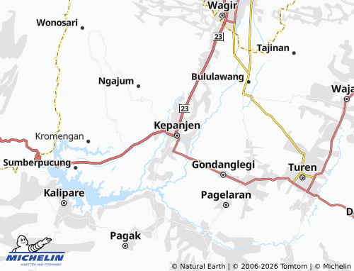 MICHELIN-Landkarte Kepanjen - ViaMichelin