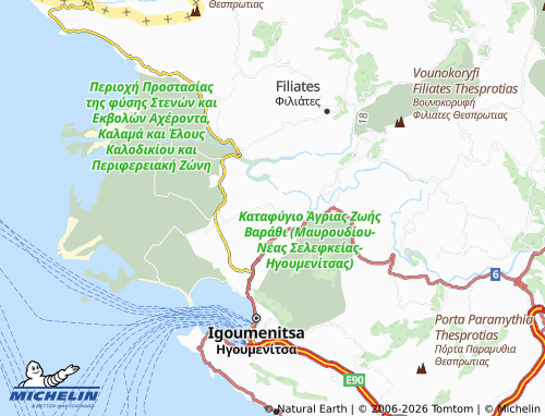 MICHELIN Kastri map - ViaMichelin