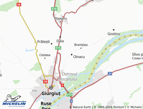 MICHELIN Oinacu map - ViaMichelin