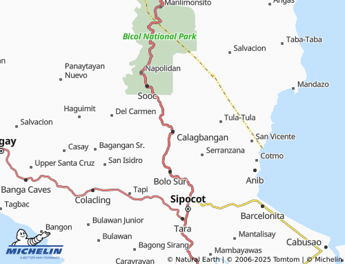 MICHELIN Calagbangan map - ViaMichelin