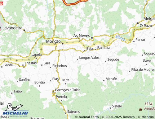MICHELIN Longos Vales map - ViaMichelin