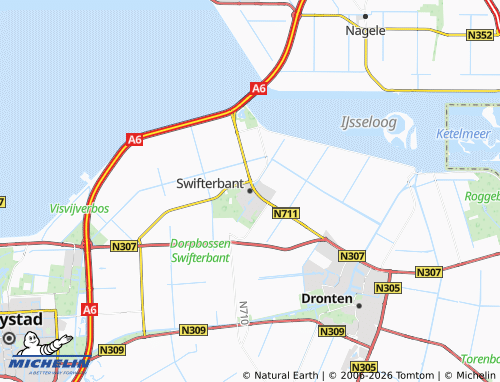 Kaart MICHELIN Swifterbant - ViaMichelin