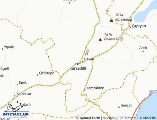 Mappa MICHELIN Zafer - ViaMichelin