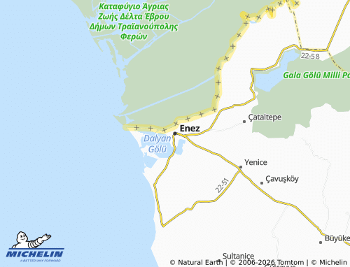 Mappa MICHELIN Enez - ViaMichelin