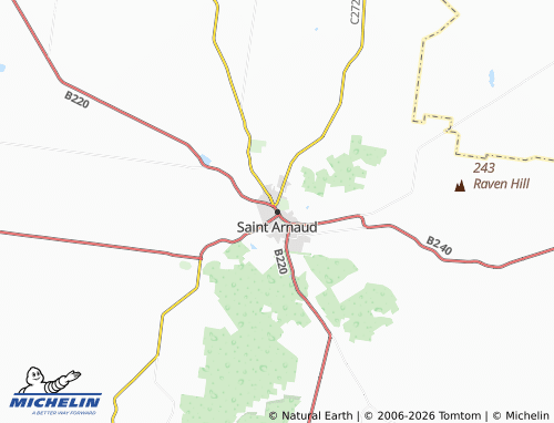 MICHELIN Saint Arnaud map - ViaMichelin