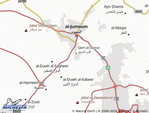 Carte MICHELIN 'abu shueayb - ViaMichelin