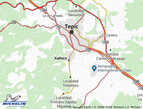 MICHELIN Santos Godínez map - ViaMichelin