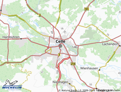 Carte MICHELIN Celle - ViaMichelin