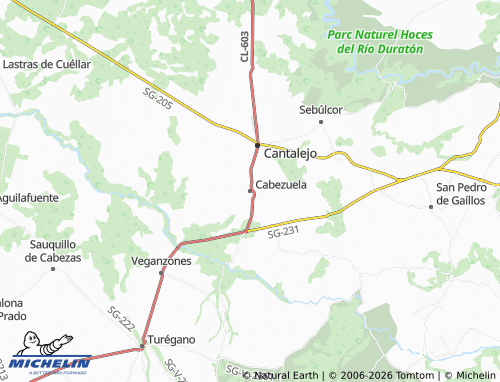 MICHELIN Cabezuela map - ViaMichelin