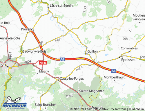 Carte MICHELIN Cisery - ViaMichelin
