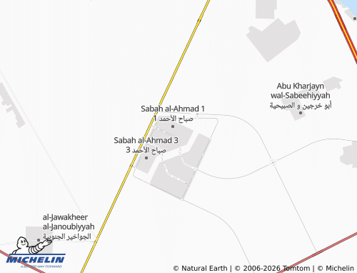 MICHELIN Sabah Al Ahmad 1 Block 4 map - ViaMichelin