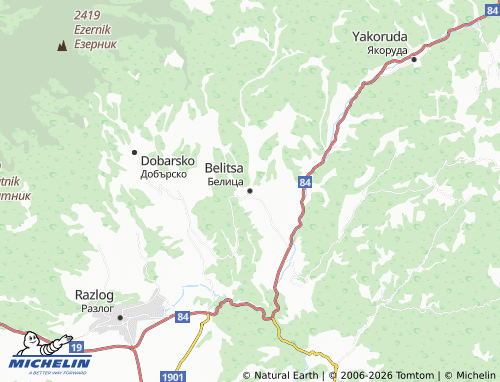 Carte MICHELIN Belitsa - ViaMichelin