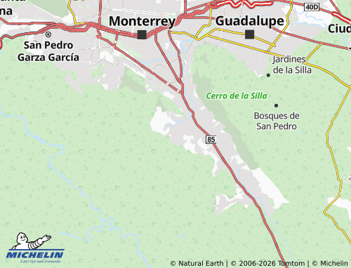 Mappa MICHELIN Bosques de Valle Alto - ViaMichelin