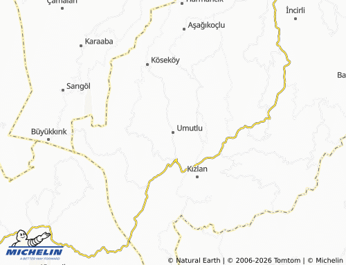 Mappa MICHELIN Umutlu - ViaMichelin