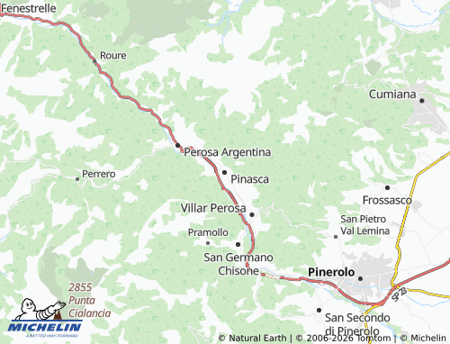 Mappa MICHELIN Pinasca - ViaMichelin