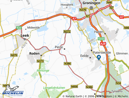 MICHELIN Peize map - ViaMichelin