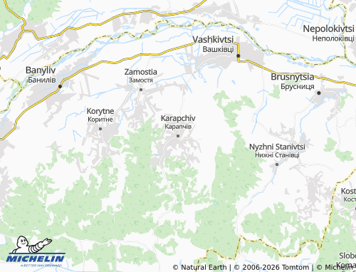 Mappa MICHELIN Karapchiv - ViaMichelin