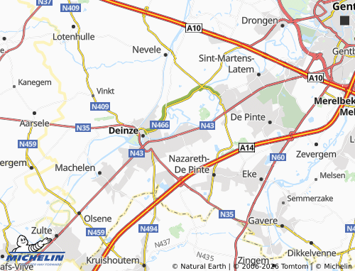Mappa MICHELIN Astene - ViaMichelin
