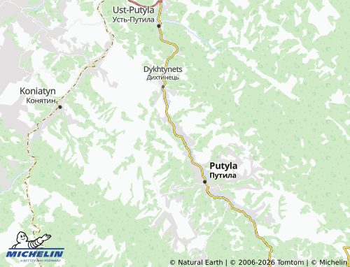 Mappa MICHELIN Kyselytsi - ViaMichelin
