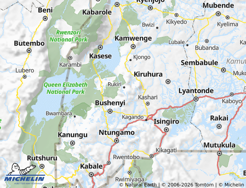 Mapa MICHELIN Buhweju - ViaMichelin