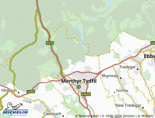 Mappa MICHELIN Vaynor - ViaMichelin
