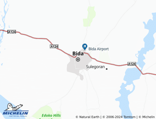 MICHELIN Bida map - ViaMichelin