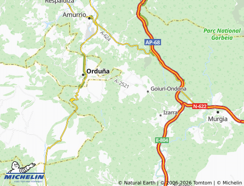 MICHELIN Unza map - ViaMichelin