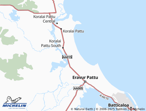 MICHELIN Palaiyadithona map - ViaMichelin
