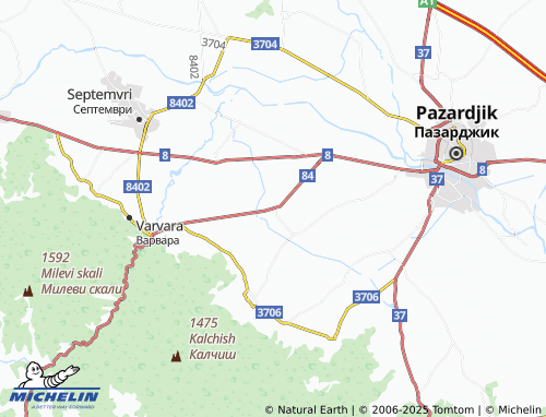 MICHELIN Bratanitsa map - ViaMichelin