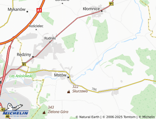 MICHELIN Kuchary map - ViaMichelin